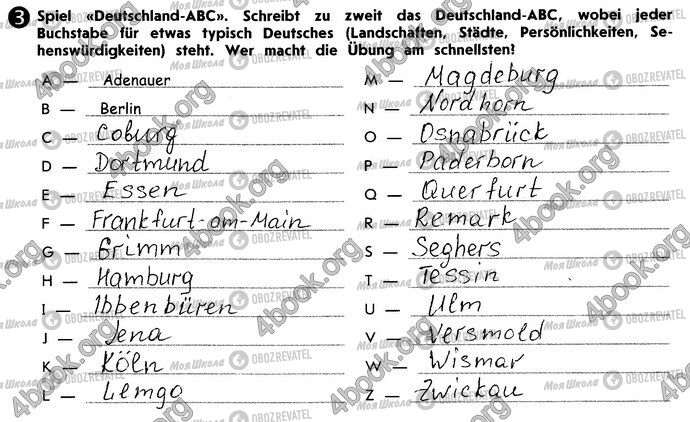 ГДЗ Немецкий язык 10 класс страница Стр99 Впр3